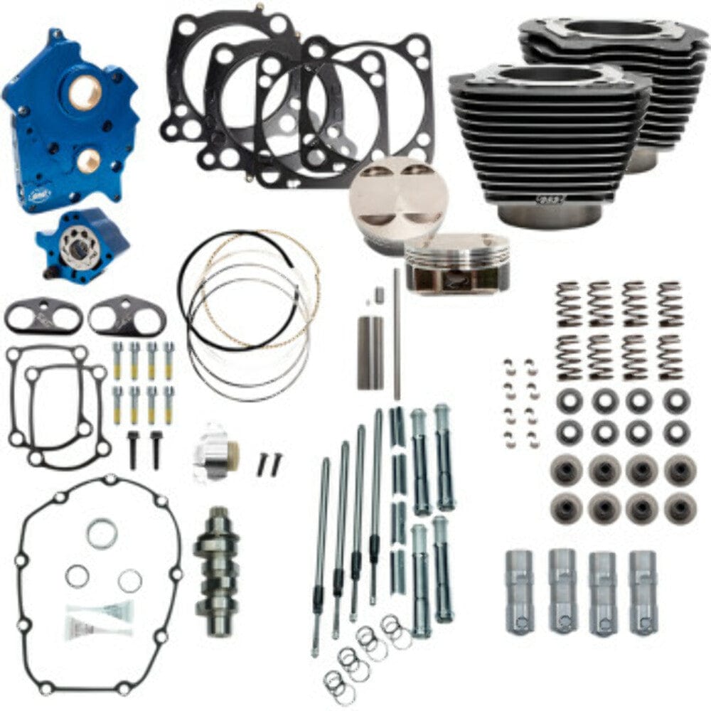 S&S Cycle S&S 114 128" Water Cooled Power Package 550C Chain Cam Granite Harley Touring M8
