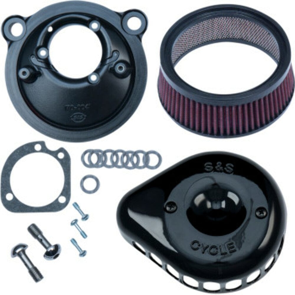 S&S Cycle S&S Black Mini Tear Drop Stealth Air Cleaner Filter Harley 07-21 Sportster XL