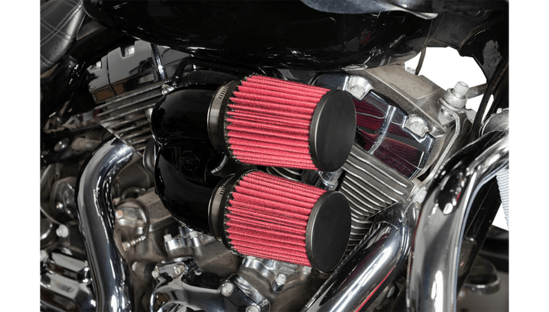 S&S Cycle S&S Black Tuned Induction Air Filter Cleaner Kit 2008-17 Harley Touring Softail