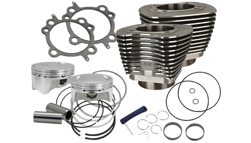 S&S Cycle S&S Bolt In Sidewinder 4" Big Bore Cylinder Kit 100" Black Harley Twin Cam 99-06