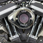 S&S Cycle S&S Chrome Air Stinger Stealth Cleaner Air Filter Kit 07-22 Harley Sportster XL