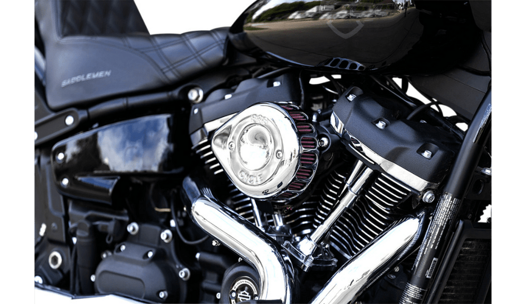 S&S Cycle S&S Chrome Mini Teardrop Stealth Air Cleaner Filter 2017+ Harley Touring Softail