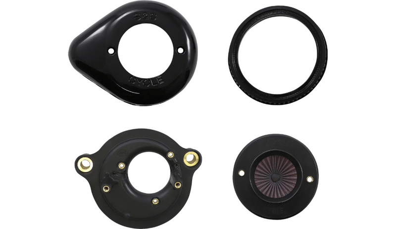 S&S Cycle S&S Cycle Black Air Stinger Stealth Cleaner Filter 2017+ Harley Touring Softail