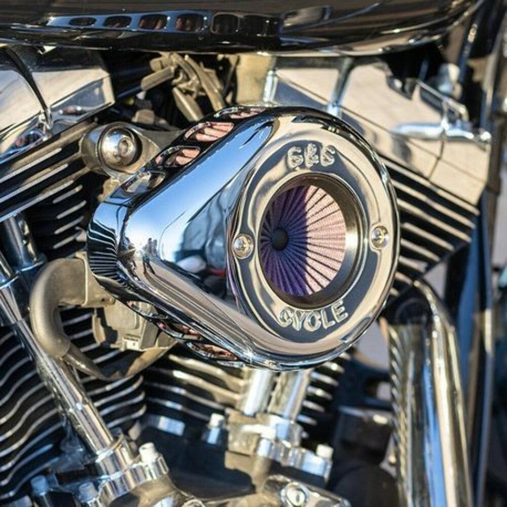 S&S Cycle S&S Cycle Chrome Air Stinger Stealth Cleaner Filter Harley 2001-17 Twin Cam EFI
