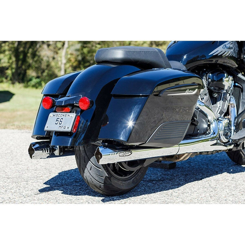 S&S Cycle S&S Cycle Chrome Fishtail Slip-On Exhaust Mufflers Indian Challenger Chieftain