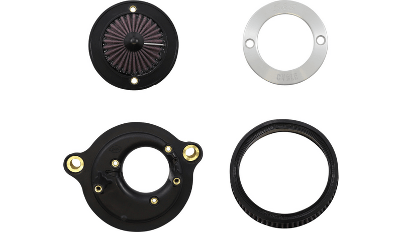 S&S Cycle S&S Cycle Chrome Ring Air Stinger Cleaner Filter 2008-17 Harley Touring Softail