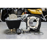 S&S Cycle S&S M8 Big Bore 132" Black Cylinders 4.375 Stroke Pistons Top End Kit Harley 17+