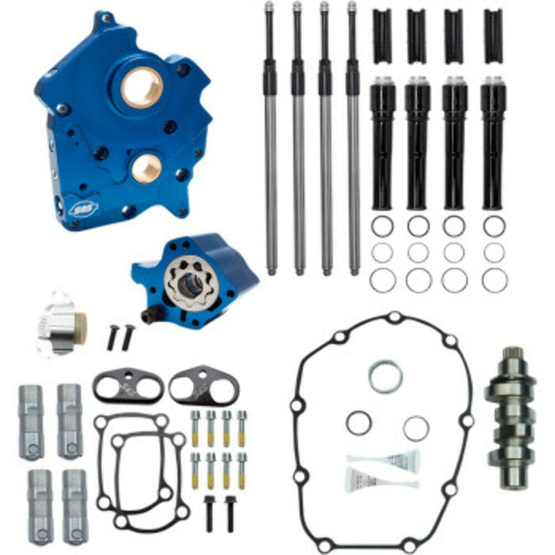 S&S Cycle S&S M8 Cam Plate Oil Pump Kit Package Black 475C Chain Harley Touring Softail