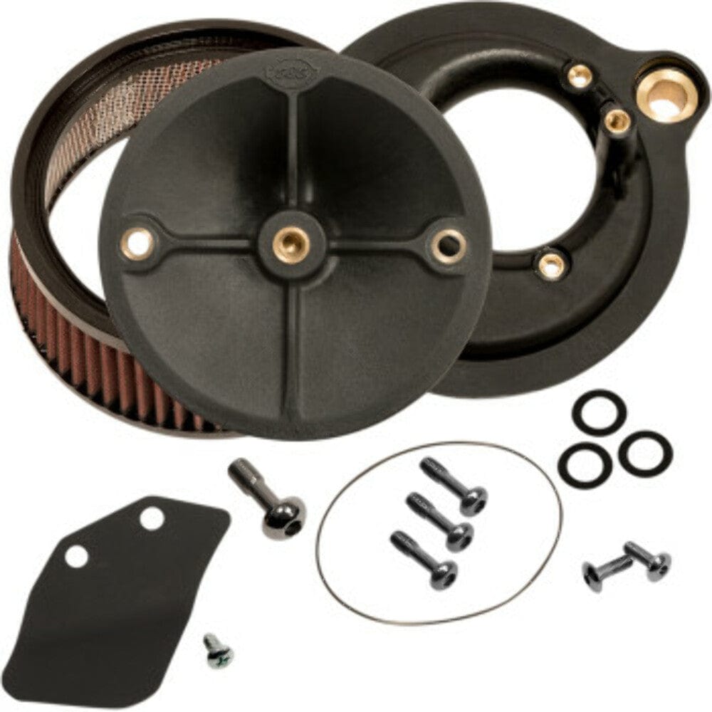 S&S Cycle S&S Stealth Air Cleaner Kit Black Hi Flow Intake Assembly Harley Touring Softail