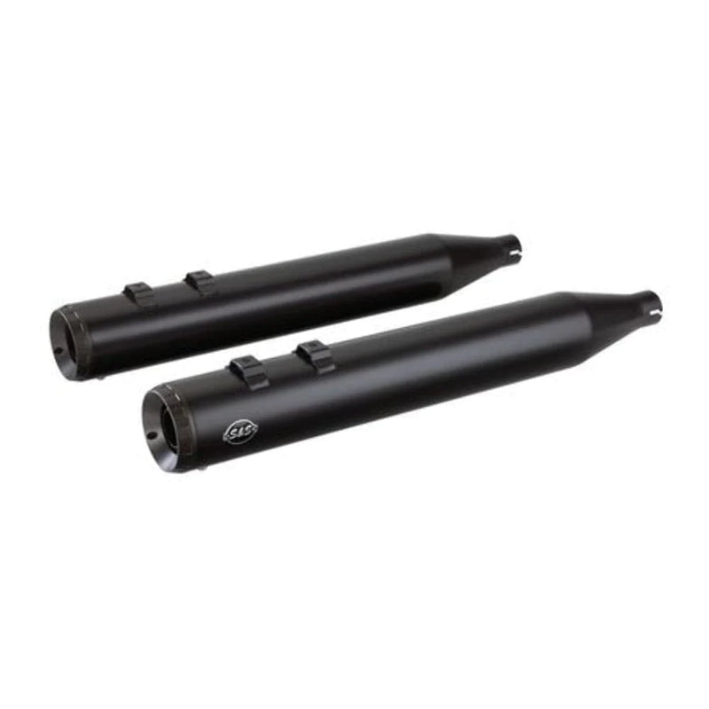 S&S Cycle Silencers, Mufflers & Baffles S&S Black 4" Grand National Exhaust Slip On Mufflers Pipes Harley Touring 95-16