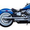 S&S Cycle Silencers, Mufflers & Baffles S&S Slash Cut Chrome Slip On Mufflers Pipes Exhaust Harley 18+ FLHC FLDE Softail