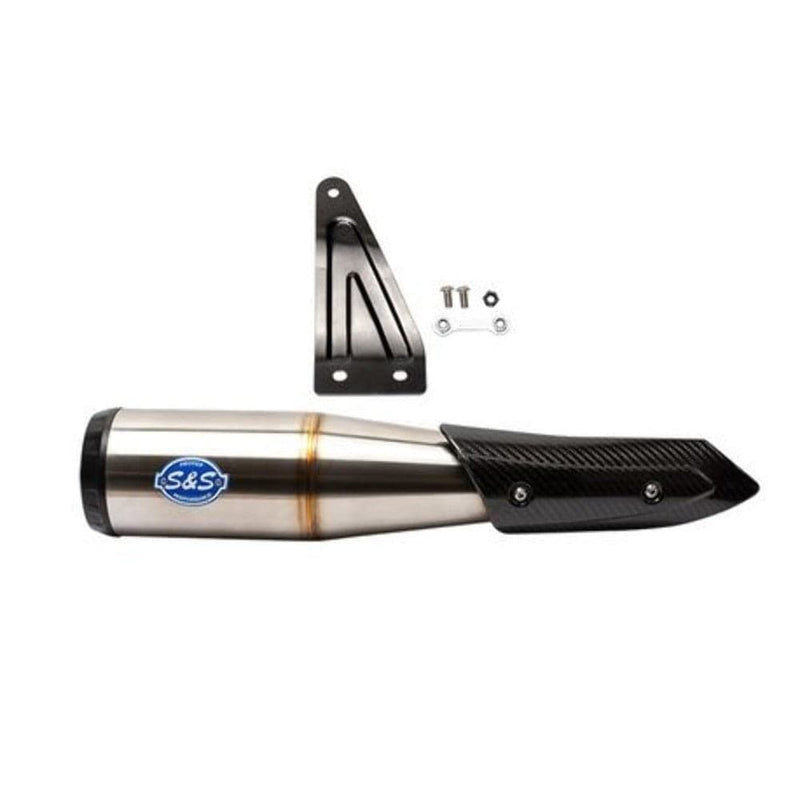 S&S Cycle Silencers, Mufflers & Baffles S&S Stainless Carbon Grand National Slip On Muffler Pipe Exhaust Indian FTR1200