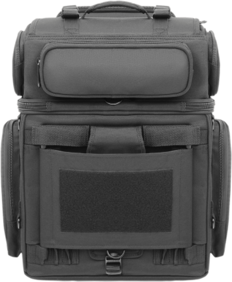 Saddlemen Saddlebags & Accessories Saddlemen BR3400 Tactical Sissy Bar Bag Universal Touring Luggage Dresser Bagger