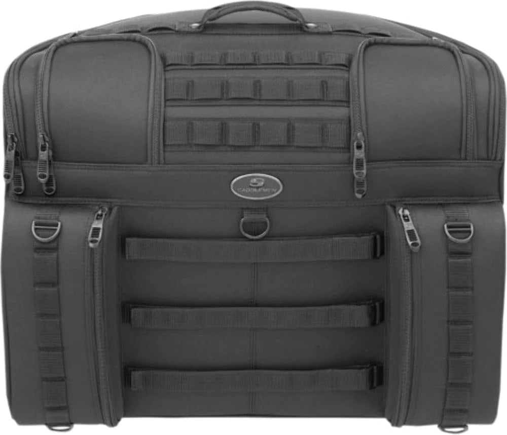Saddlemen Saddlebags & Accessories Saddlemen BR4100 Tactical Back Seat Bag Universal Touring Luggage Dresser Bagger