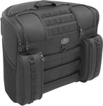 Saddlemen Saddlebags & Accessories Saddlemen BR4100 Tactical Back Seat Bag Universal Touring Luggage Dresser Bagger