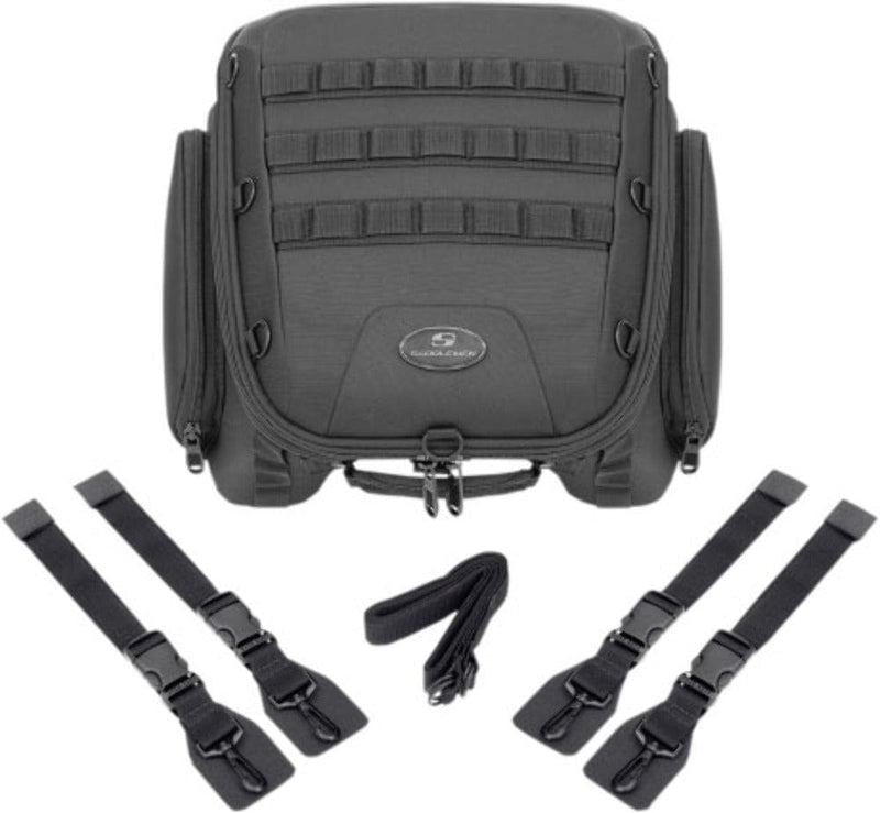 Saddlemen Saddlebags & Accessories Saddlemen TS1450R Tactical Tunnel Tail Bags Universal Rear Seat System Touring