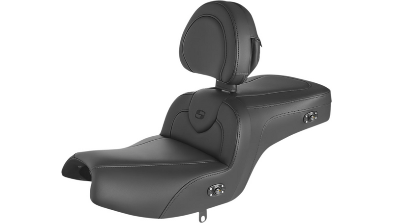 Saddlemen Saddlemen Black Heated RoadSofa One-Piece Seat w/ Backrest 20+ Indian Challenger