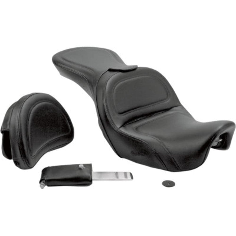 Saddlemen Seats Saddlemen Explorer Black SaddleHyde Touring 2 Up Seat Backrest Harley Dyna 06-17