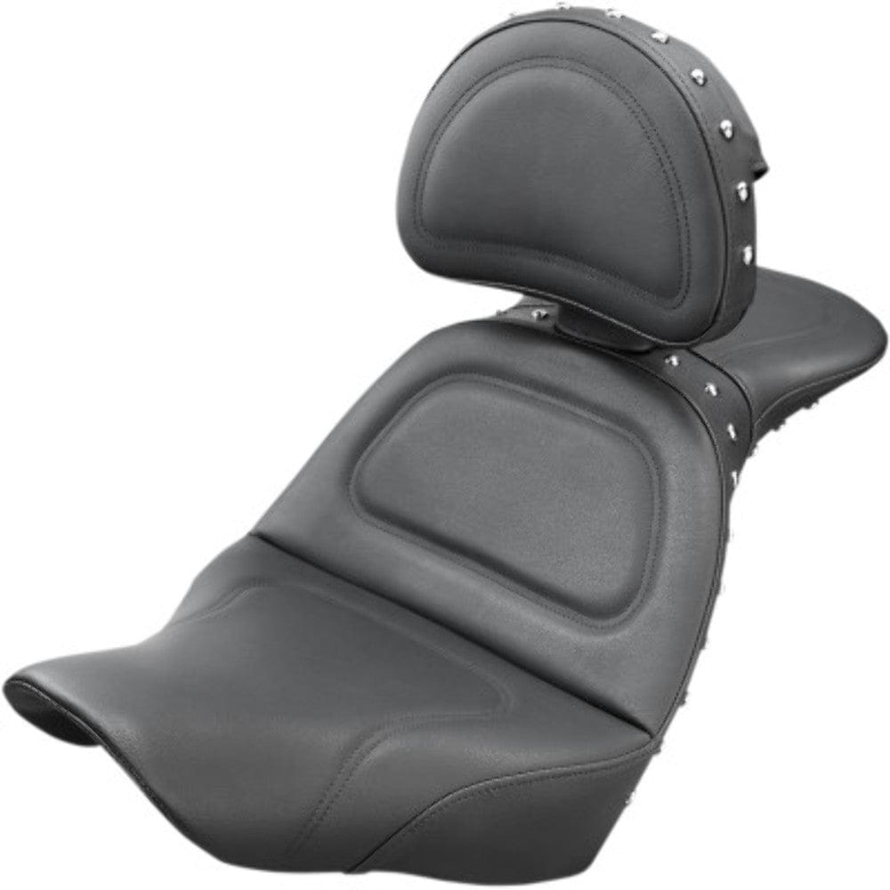 Saddlemen Seats Saddlemen Explorer Special Studded 2 Up Gel Seat Backrest Harley 18+ Softail M8