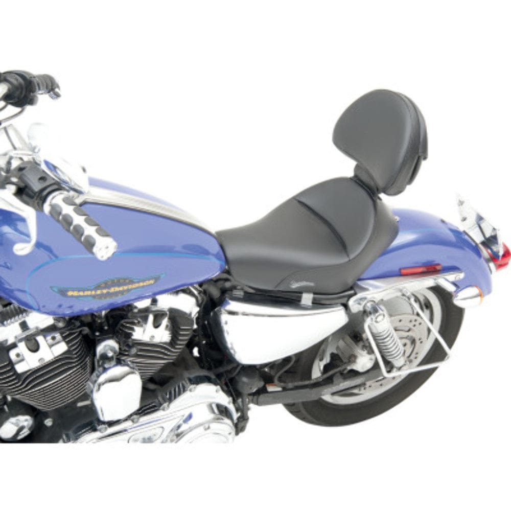 Saddlemen Seats Saddlemen Renegade Heels Down Seat w Backrest 3.3 Tank Harley 04+ XL Sportster