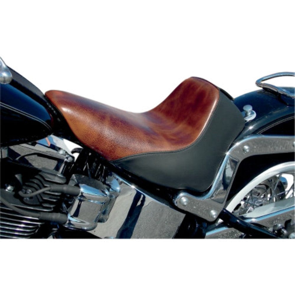 Saddlemen Seats Saddlemen Renegade Lariat Brown Leather Solo Seat Harley 06-17 Softail FLSTC/N