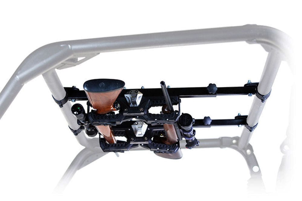 Seizmik Rear & Brake Light Assemblies Seizmik Over Head Dual Gun Holder 2.0" Roll Cage Heavy Duty Mounts Black UTV