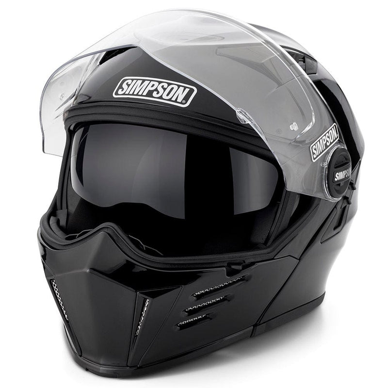 Simpson Racing Products Simpson Mod Bandit Gloss Black Motorcycle DOT Full-face Helmet