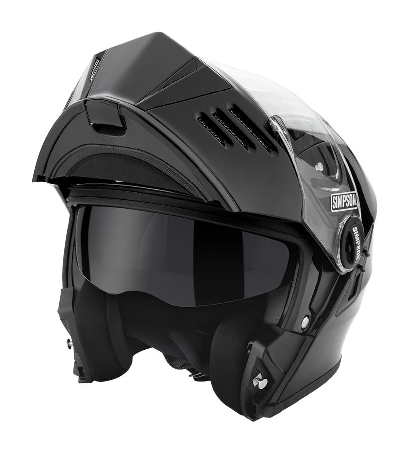 Simpson Racing Products Simpson Mod Bandit Gloss Black Motorcycle DOT Full-face Helmet