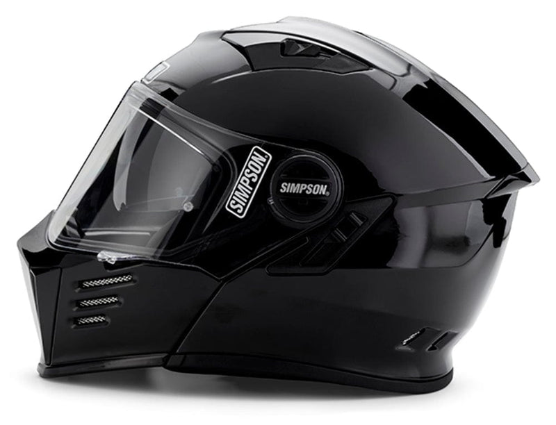 Simpson Racing Products Simpson Mod Bandit Gloss Black Motorcycle DOT Full-face Helmet