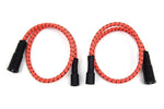 Sumax Ignition Cables & Wires Sumax Orange & Black Cloth Spark Plug Ignition Wire Set 1999-2008 Harley Touring