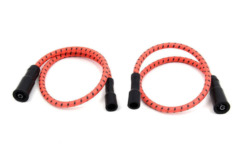 Sumax Ignition Cables & Wires Sumax Orange & Black Cloth Spark Plug Ignition Wire Set 2009-2016 Harley Touring