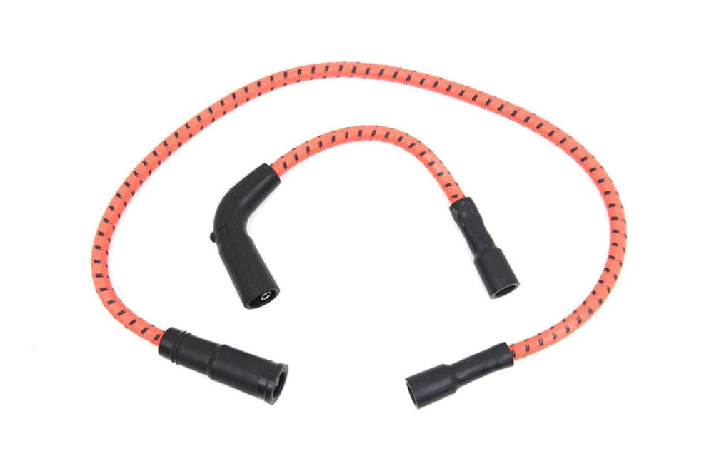 Sumax Ignition Cables & Wires Sumax Orange & Black Cloth Spark Plug Ignition Wire Set Harley Sportster Touring