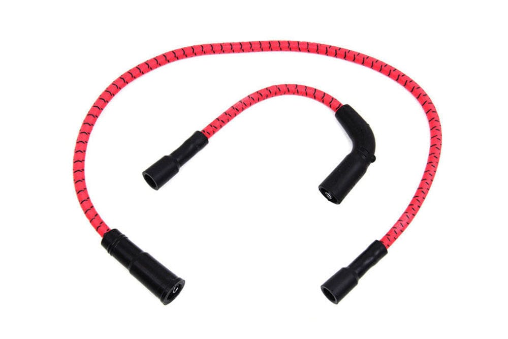 Sumax Ignition Cables & Wires Sumax Red & Black Cloth Spark Plug Ignition Wire Set Harley Sportster Touring