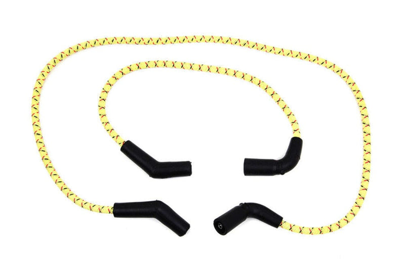 Sumax Ignition Cables & Wires Sumax Yellow & Black Cloth Spark Plug Ignition Wire Set 2009-2016 Harley Touring