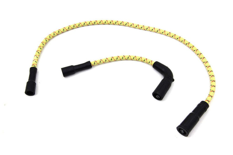 Sumax Ignition Cables & Wires Sumax Yellow & Black Cloth Spark Plug Ignition Wire Set Harley Sportster Touring