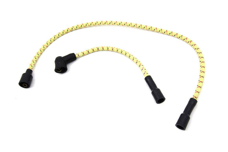 Sumax Ignition Cables & Wires Sumax Yellow Black Cloth Spark Plug Ignition Wire Set Harley Touring Sportster