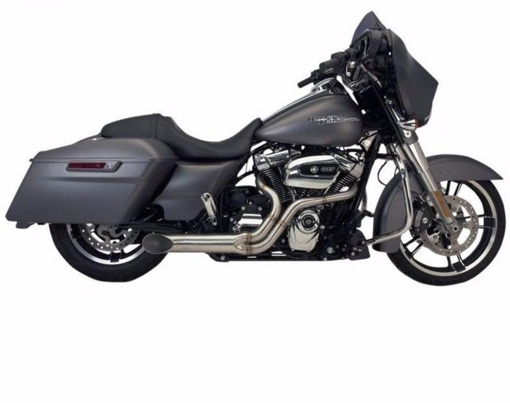 Supertrapp Exhaust Systems Supertrapp Kerker Bootlegger 2 into 1 Exhaust System Pipe 17-20 Harley Touring