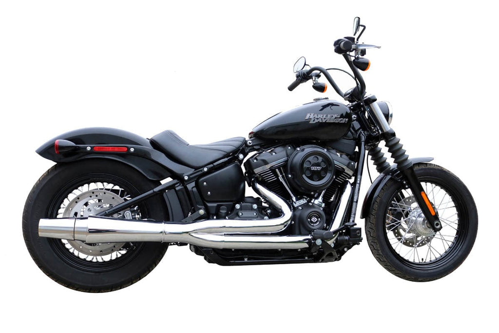 Thunderheader Exhaust Systems Thunderheader X-Series 2 - 1 Chrome Low Exhaust System Pipes Harley Softail 18+