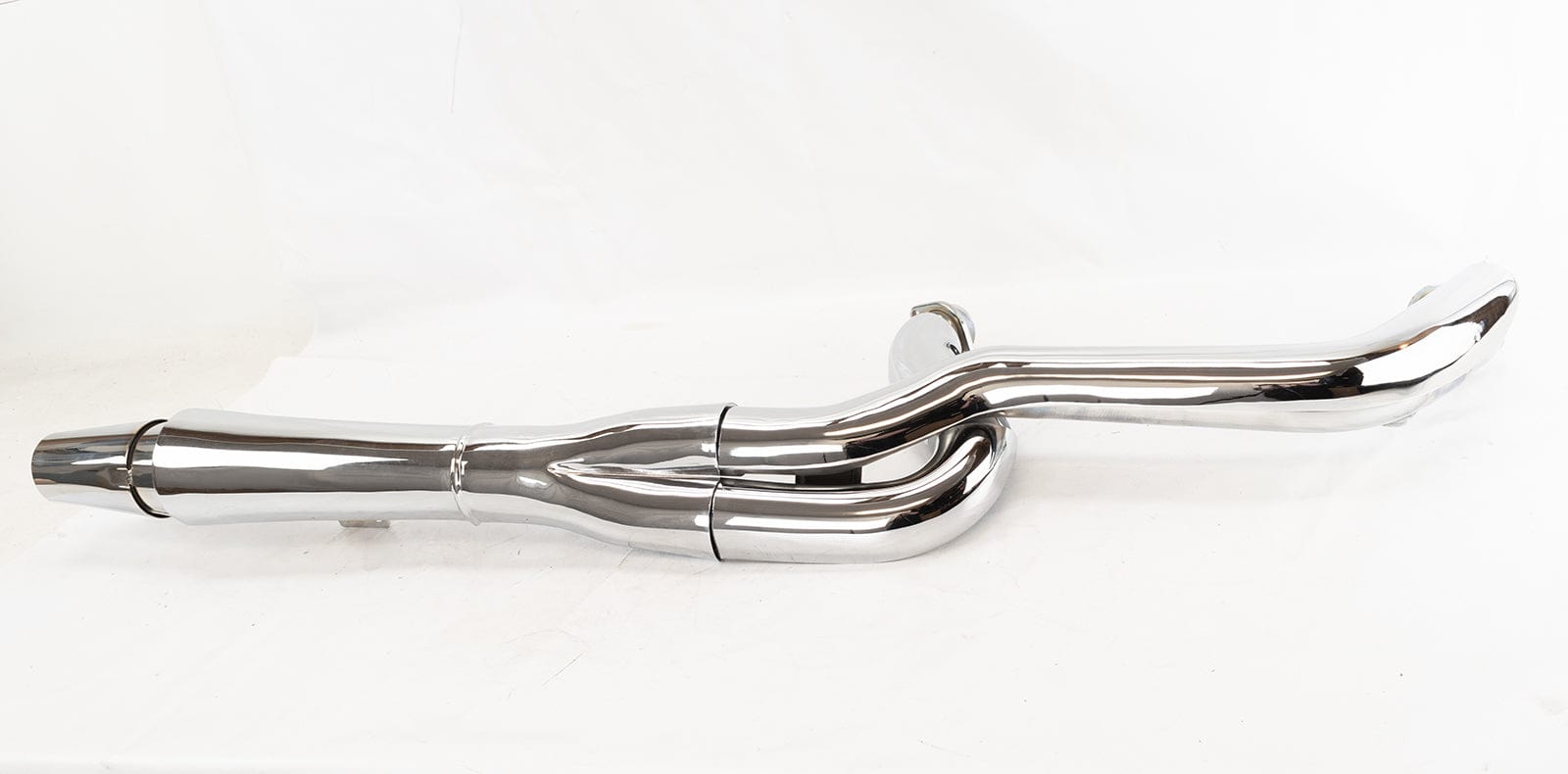 Thunderheader XSeries High Pipe 2 Into 1 Chrome Exhaust System Harley
