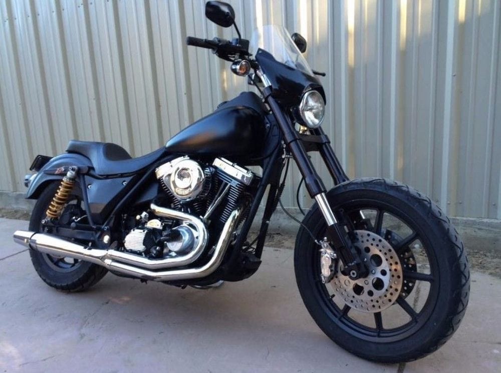 Thunderheader Other Exhaust Parts Chrome Thunderheader 2 into 1 Full Exhaust System Pipe Harley FXR Mid-Controls