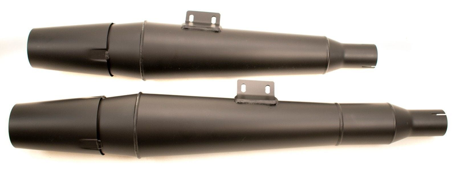 Thunderheader Black Thunder Cone Exhaust SlipOn Mufflers Harley Softa