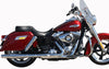 Thunderheader Silencers, Mufflers & Baffles Thunderheader Chrome Slip On Exhaust Pipe Muffler Harley Dyna FLD FXDL 12-17