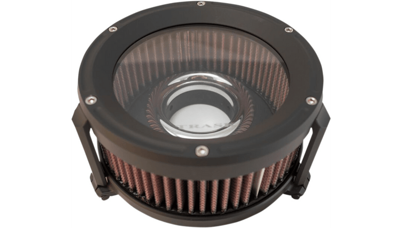 Trask Performance Air Intake Systems Trask Assault Charge Black Air Cleaner Stage 1 Filter Intake Harley 17+ Touring