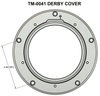 Trask Performance Clutch Covers Trask Assault Chrome Window See Through Derby Cover Harley 14-20 Touring Dresser