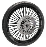 Ultima 21 2.15 Front Wheel Black Out Tire Package 08-18 Harley Softail Touring SDBW