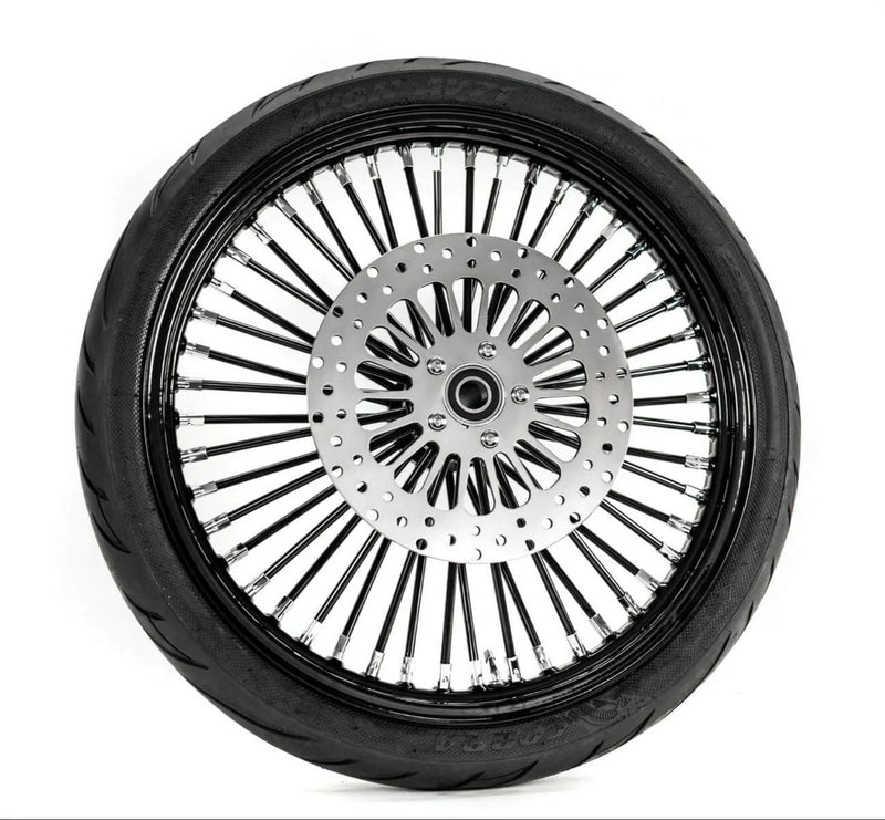 Ultima/Avon/DNA/Colony Other Tire & Wheel Parts Black Out 21" 2.15" Spoke Front Wheel Tire Harley Softail Dyna Package 00-07 SDB