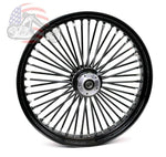 Ultima Black 48 King Fat Spoke 30 x 4" Front Rim Wheel Harley Touring Dual Disc 08+