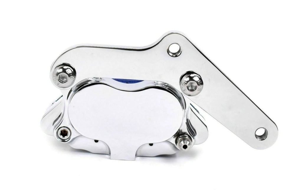 Ultima Chrome Front 4 Piston Brake Caliper 84-99 Harley Softail Dyna Sportster Touring