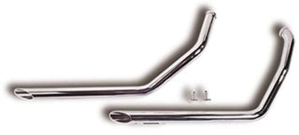 Ultima Exhaust Systems Chrome Drag Pipes Straight Exhaust System 1.75" 1 3/4" 40" Harley Dyna FXD 91-06