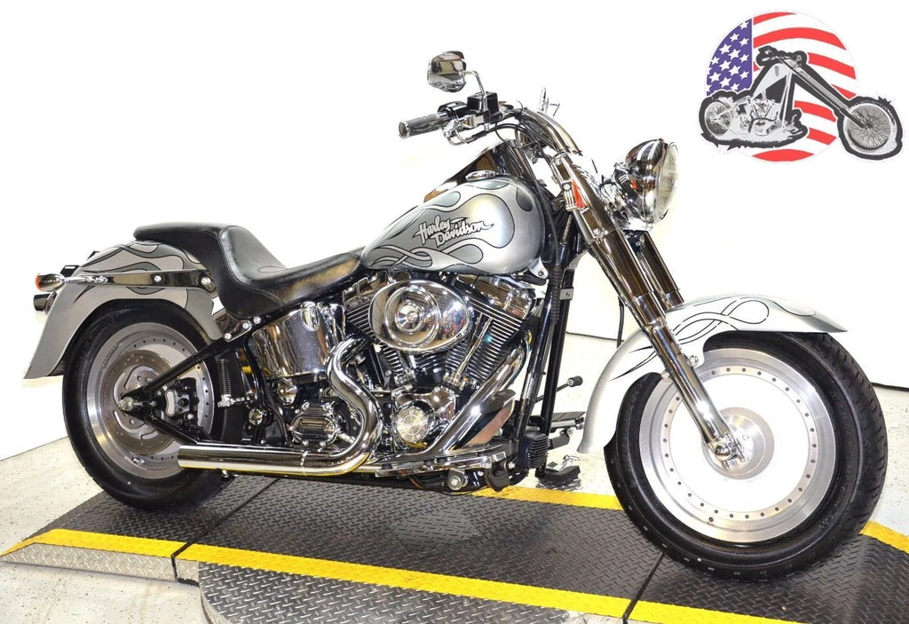 Ultima Exhaust Systems Stepped Chrome Exhaust Drag Pipes Header w/ Heat Shields Baffles Harley Softail